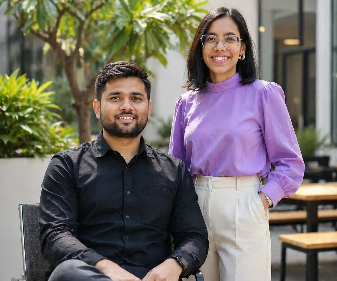 Ravi and Aesha, co-founders of anchors